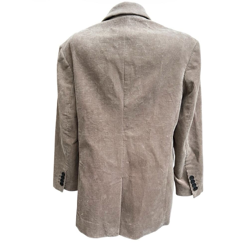 Everlane Corduroy 80s Blazer Tan Cotton Oversized Jacket Preppy Career Sz 2 Work - Picture 3 of 9